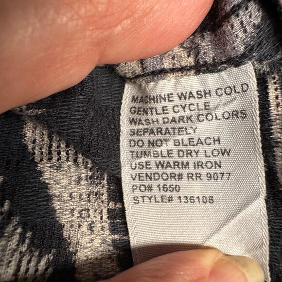 Knights Sportswear 100% Cotton Hawaiian Shirt Men XL Palm Tree Print Gray White - Picture 7 of 8